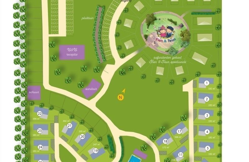 Plattegrond zomers buiten 1